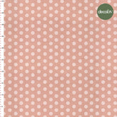 Somon Renkli Puan Desenli Dijital Baskılı Kumaş